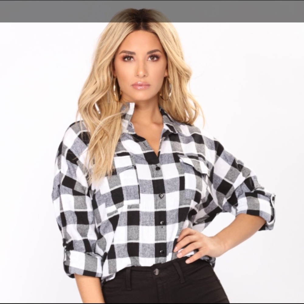 Plaid top
